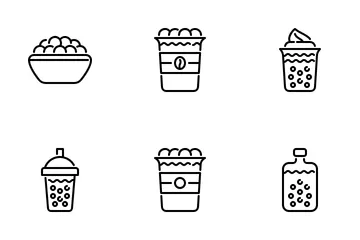 Boba Drink Icon Pack