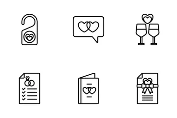 Boda Paquete de Iconos