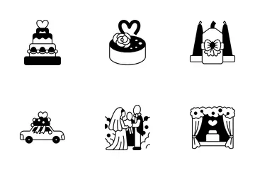 Boda Paquete de Iconos
