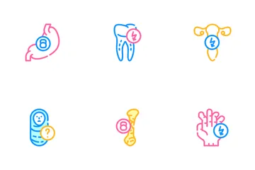 Body Aches Problem Icon Pack