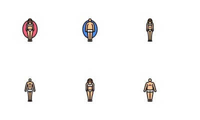 Body Human Anatomy Figure Icon Pack