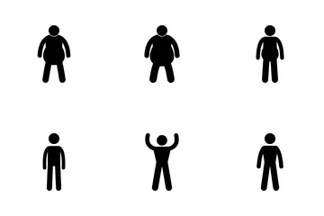 Body Size Evaluation Icon Pack