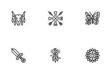 Boho Style Decoration Icon Pack