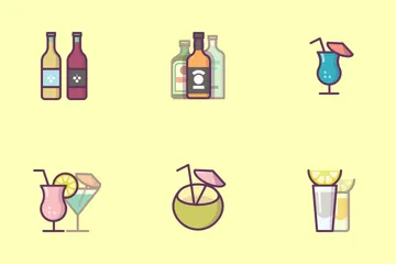 Boissons alcoolisées Pack d'Icônes