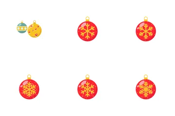 Bola de Navidad Paquete de Iconos