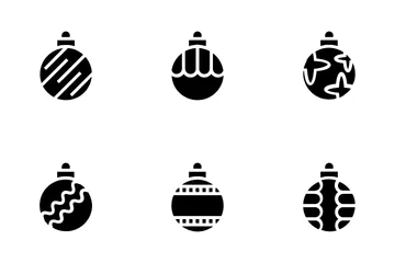 Bolas de navidad Paquete de Iconos