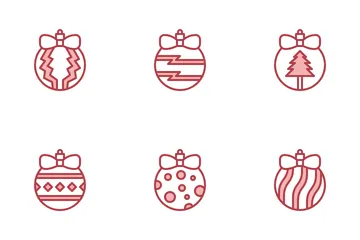 Bolas de navidad Paquete de Iconos