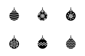 Bolas de navidad Paquete de Iconos