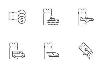 Boleto Paquete de Iconos