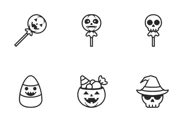 Bonbons d'Halloween Pack d'Icônes