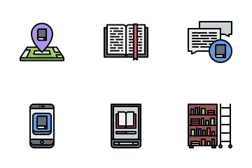 Book Shop Icon Pack