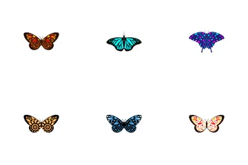 Borboleta Expandida Pacote de Ícones