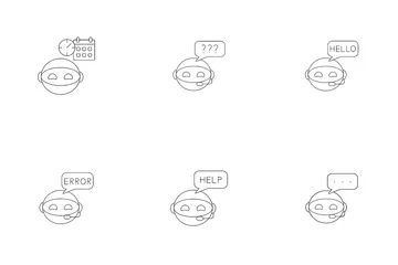 Bot de discussion Pack d'Icônes