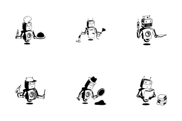Bot humanoïde Icon Pack