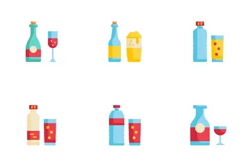 Botella Paquete de Iconos