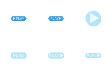 Botón de play Paquete de Iconos