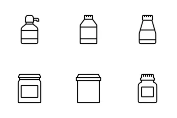 Bottle And Containers Icon Pack