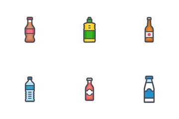 Bottle And Drink Icon Pack