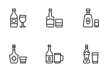 Bottle Glass Icon Pack