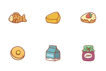 Boulangerie Et Dessert Icon Pack