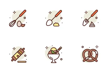 Boulangerie Et Desserts Icon Pack