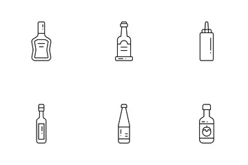 Bouteille de sauce Pack d'Icônes