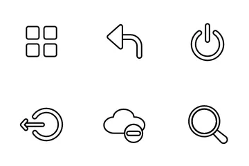 Bouton Web Pack d'Icônes