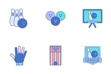 Bowling Alley And Arcade Icon Pack