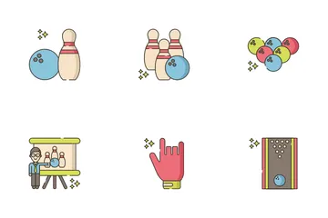 Bowling Alley And Arcade Icon Pack