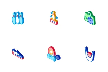 Bowling Game Tools Icon Pack