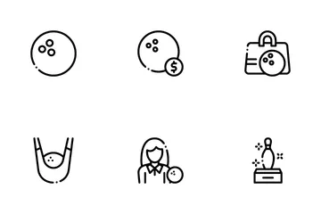 Bowling Game Tools Icon Pack