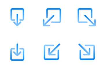 Box Arrows Icon Pack
