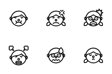 Boy And Girl Expressions Icon Pack