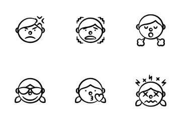 Boy And Girl Expressions Icon Pack