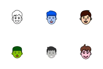 Boy Face Icon Pack