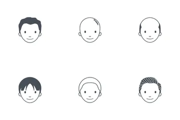 Men Hairstyles Icon Pack