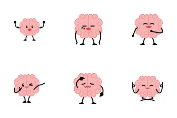 脳のキャラクター アイコンパック