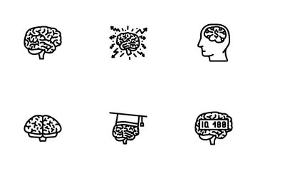 Brain Mind Human Head Icon Pack