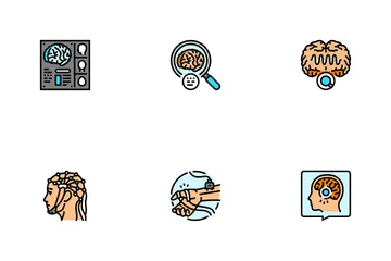 Brain Neurologist Doctor Icon Pack