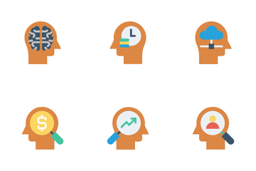 Brain Process & Thinking Icon Pack