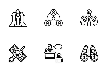 Brainstorming And Productivity Icon Pack