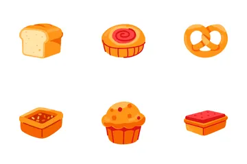 Bread And Pastry Icon Pack