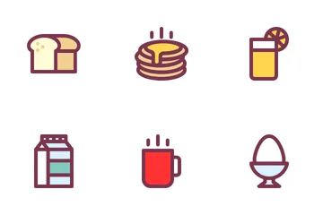 Breakfast Food Icon Pack