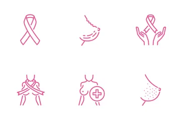 Breast Cancer Awareness Icon Pack