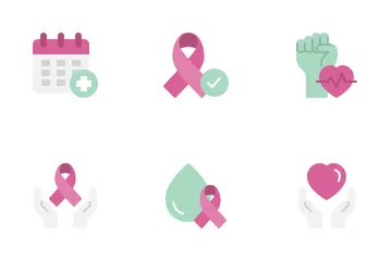 Breast Cancer Awareness Icon Pack