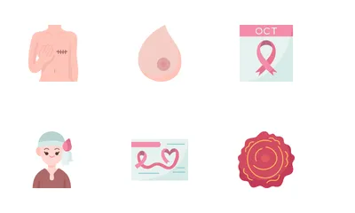 Breast Cancer Awareness Icon Pack