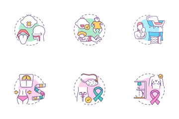 Breastfeeding And Baby Food Icon Pack