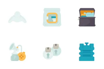 Breastfeeding Supplies Icon Pack