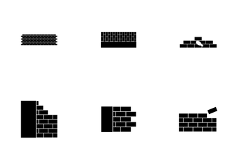 BRICK WALL GLYPH Icon Pack