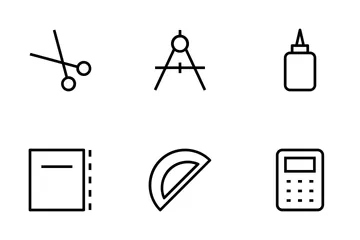 Briefpapier-Vektor-Icons Symbolpack